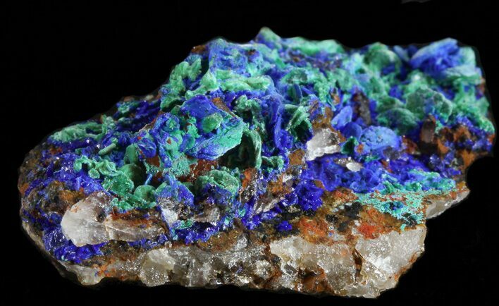 Azurite with Malachite - Morocco #38576